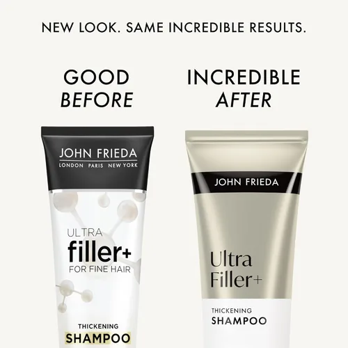 Miniatura 2 de John Frieda ULTRAfiller+ Champú espesante para cabello fino y adelgazante, champú voluminizador con biotina y ácido hialurónico, 8.3 fl oz