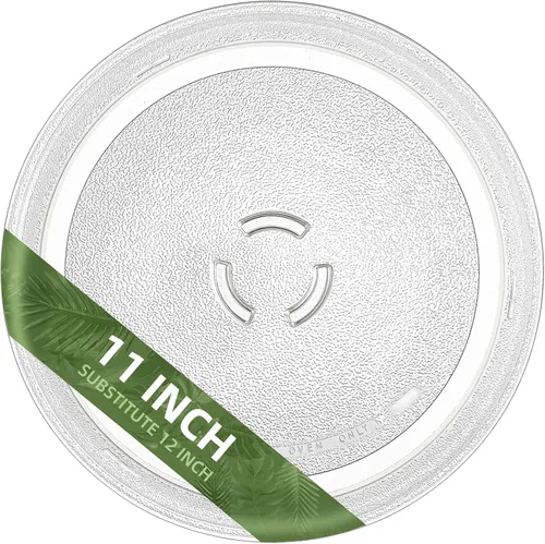 Miniatura 9 de Placa de microondas de 12.75 pulgadas de repuesto para placa de vidrio de microondas WB49X10129 GE, LG 3390W1A027A y Kenmore placa de vidrio