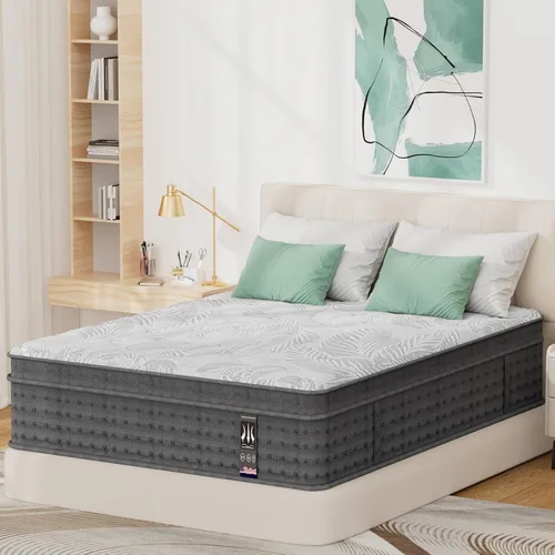 Miniatura 11 de Colchón Full de Espuma Viscoelástica, Colchón de Espuma Viscoelástica de 10 Pulgadas en una Caja, Sin Fibra de Vidrio, Sensación Media, Capas