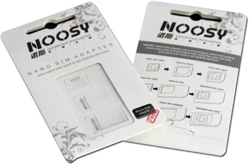 Miniatura 2 de Paquete de 3 adaptadores de tarjeta Nano SIM a micro o estándar para Apple iPhone 5 4S 4G 3GS 3G