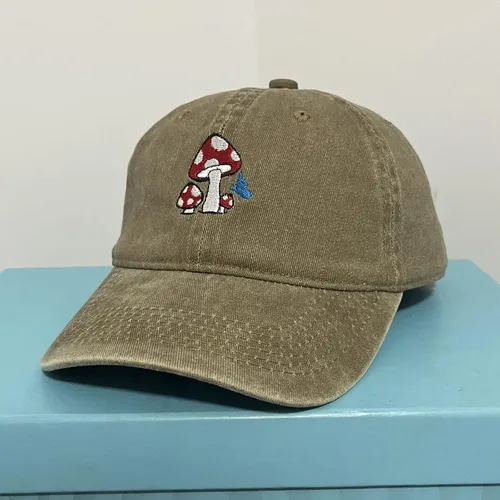 Miniatura 3 de Bukesiyi Sombrero bordado de hongos para hombres y mujeres