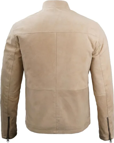 Miniatura 5 de Blingsoul Brown Suede Jacket Men - Black Real Lambskin Leather Jacket for Men