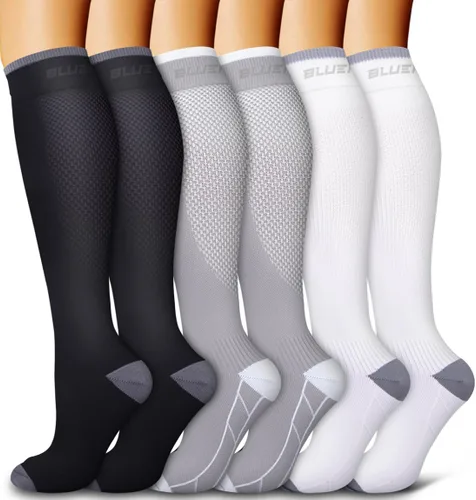 Miniatura 209 de 6 Pack Copper Compression Socks for Women and Men Circulation-Best Support for Medical, Running,Nursing,Athletic