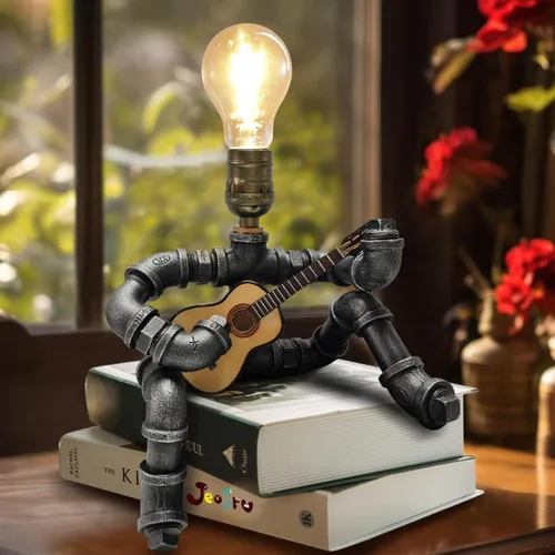 Miniatura 6 de Lámpara de mesa de guitarra musical, decoración artística, artículos de guitarra, regalos geniales para amantes del arte de la música, reproductores