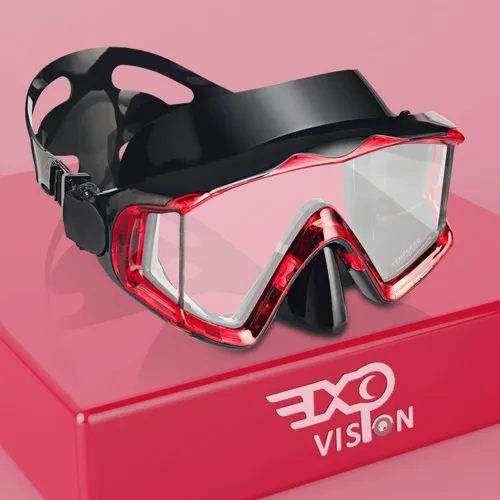 Miniatura 15 de Máscara de buceo Pano 3 para adultos, máscara de esnórquel de vidrio templado, máscara de natación antivaho sin fugas, gafas de natación con Azul