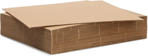 Miniatura 9 de Juvale Hojas de cartón corrugado, 8 x 10.2 pulgadas, 0.079 in de grosor, flauta E, marrón, paquete de 25 - Hojas de cartón plano para manualidades e