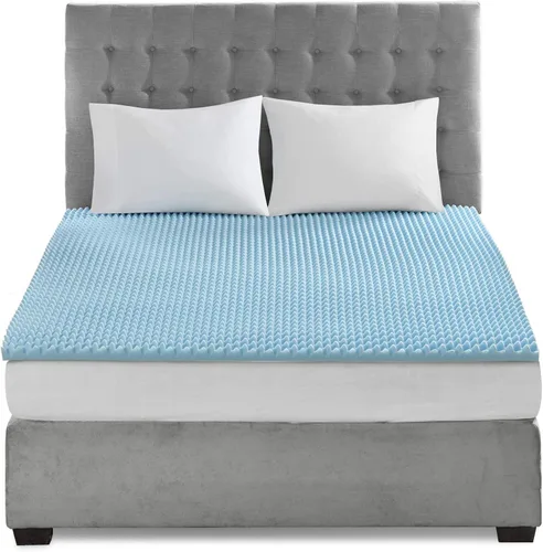 Sleep Philosophy - Protector de colchón de espuma viscoelástica con gel, apto para todas las estaciones, lujoso e hipoalergénico