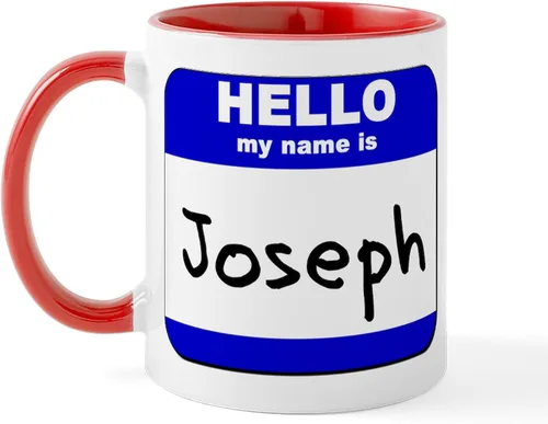 Miniatura 23 de CafePress Taza de café de cerámica con texto en inglés «Hello My Name Is Mary», de 11 oz (11.0 fl oz)
