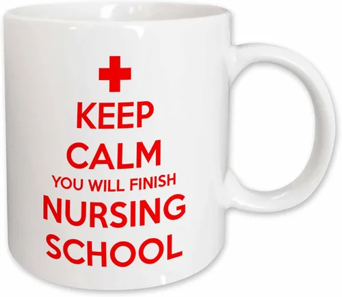 Miniatura 8 de 3dRose Taza "Keep Calm You Will Finish Nursing School", 11 onzas