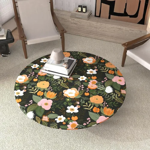Miniatura 3 de Danodoi Papel tapiz floral amarillo para despegar y pegar, papel tapiz de vinilo para pegar y despegar, papel adhesivo colorido para armarios, papel