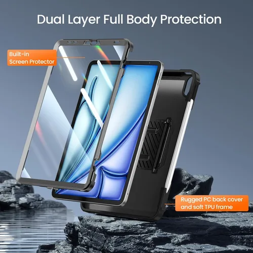 Miniatura 3 de ZtotopCase - Funda para iPad Air 4 de 10,9 pulgadas 2020, protector de pantalla integrado, funda protectora completa a prueba de golpes, compatible
