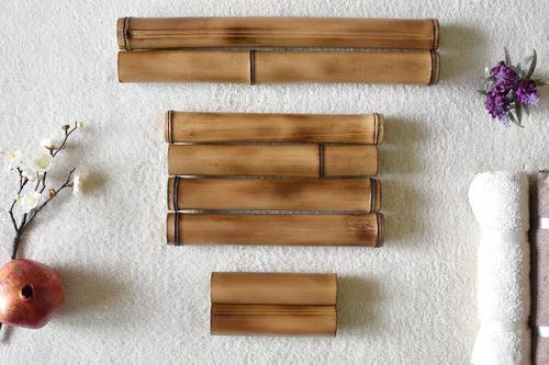 Miniatura 7 de Bastones de masaje de bambú, juego de 8 palos relajantes para terapia de madera