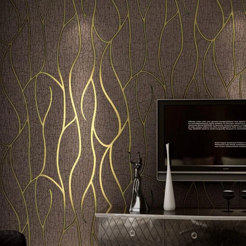 Miniatura 12 de Q QIHANG Moderno y minimalista no tejido grueso en relieve 3D para TV pared TV fondo de pared sala de estar dormitorio papel tapiz 1.73 pies