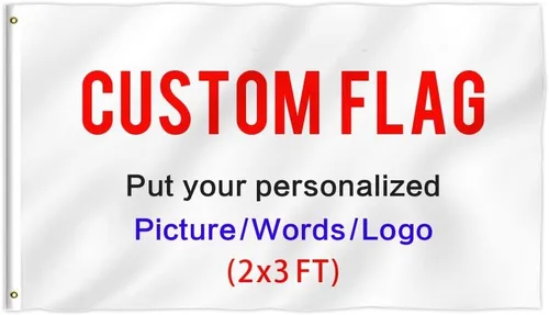 Miniatura 11 de Bandera Personalizada de 2 x 3 Pies para Interiores y Exteriores Diseño Personalizado Bandera de Foto Texto o Logo Fiesta Universidad Habitación
