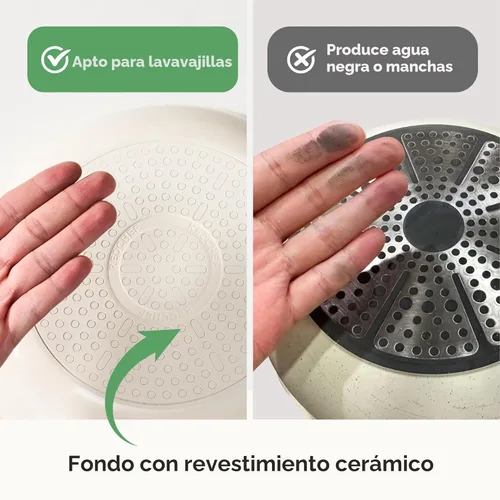 Miniatura 4 de Sartenes antiadherentes de cerámica Redchef, sartén antiadherente para huevos, sartenes de 8 pulgadas antiadherentes aptas para cocina con mango