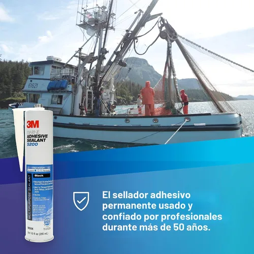 Miniatura 3 de Adhesivo sellador 3M Marine 5200, Negro, 1
