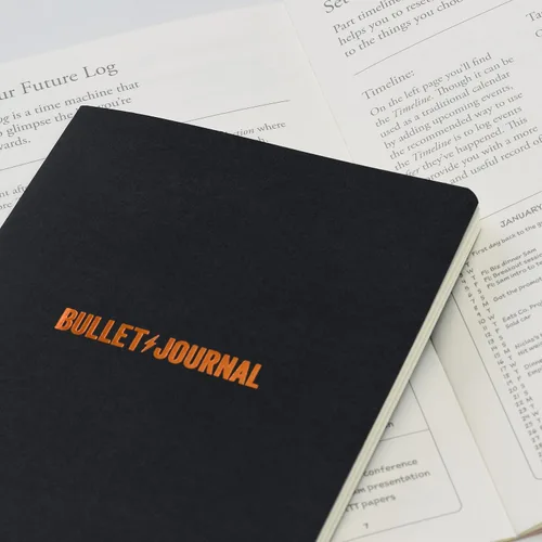 Miniatura 25 de LEUCHTTURM1917 The Official Bullet Journal Edition 2 - Cuaderno construido para BuJo, tamaño mediano A5 204 páginas de papel de 4.23 oz/m², con guía