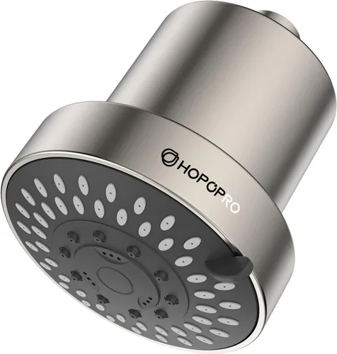 Miniatura 10 de HOPOPRO - Regadera con filtro de alto caudal, 5 modos, fijo de alta presión con filtro, 2 en 1 para agua dura, elimina el 99% de cloro y mejora