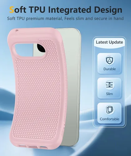 Miniatura 52 de FNTCASE Funda para iPhone 17 Pro: Fundas delgadas translúcidas de color azul claro compatibles con MagSafe, protección completa de la cámara