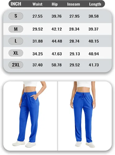 Miniatura 7 de TACVASEN Pantalones deportivos casuales para mujer, pantalones deportivos de terciopelo de vellón para correr, entrenamiento, descanso, pantalones