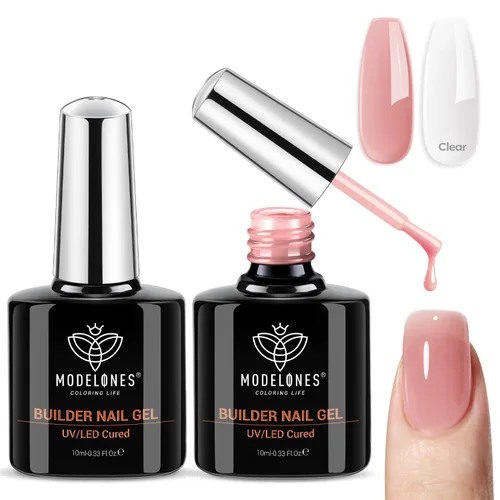 Miniatura 19 de Modelones - Capa superior y capa base de esmalte de gel de 15 ml, 0.5 fl oz, juego de actualización súper brillante, sin ácido, sin necesidad