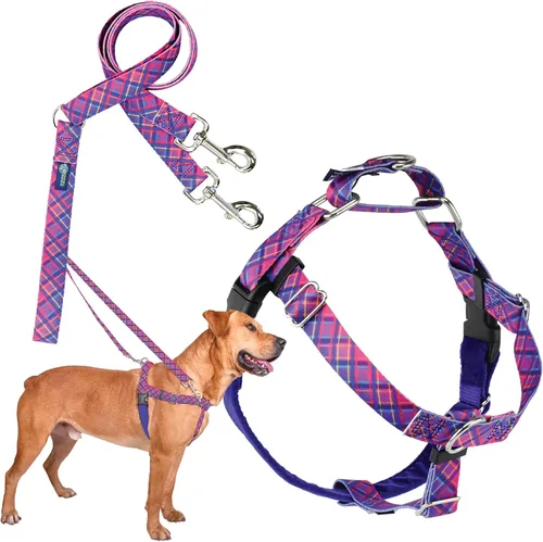 Miniatura 26 de 2 Hounds Design - Arnés para perro (libertad sin tirar), control ajustable, suave y cómodo para pasear perros fácilmente, para perros pequeños, Azul