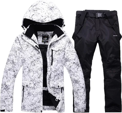 Miniatura 23 de HOTIAN Mens Ski Jackets Waterproof Snowsuits Insulated Outdoor Winter Coats