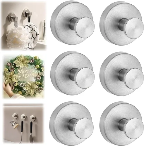 Miniatura 17 de Ganchos de ventosa para coronas en vidrio, ganchos de ventosa para ducha interior, ganchos de corona para puertas delanteras, ganchos de metal