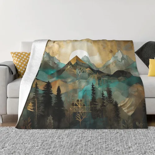 Miniatura 13 de Manta de franela estampada decorativa, hojas de otoño, manta suave para cama, sofá, decoración de silla, regalos para todas las estaciones, 60 x 50