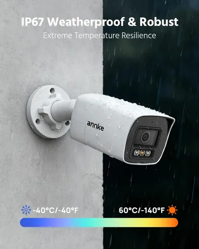 Miniatura 6 de ANNKE - Sistema de cámara de seguridad de audio bidireccional 3K, DVR H.265+ de 8 canales con detección de vehículos y humanos AI, 4 cámaras CCTV