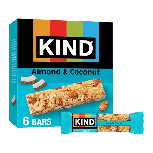 KIND Almendra y coco, 8.4 onzas (paquete de 6)