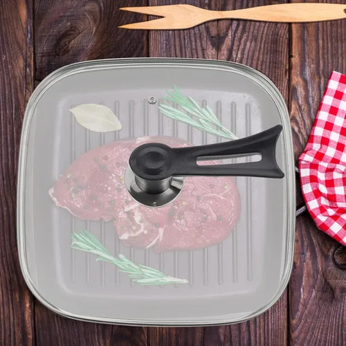 Miniatura 4 de UPKOCH Tapa de olla transparente con mango de perilla, cubierta de olla transparente, protector de cacerola, utensilios de cocina para estufa