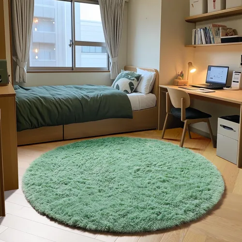 Miniatura 84 de ONASAR - Alfombra de pasillo negra de 2 x 6 pies, esponjosa, lavable, ultrasuave, afelpada, peluda, tapete para bebés, dormitorio de niños, armario