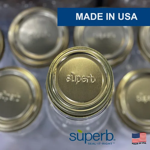 Miniatura 6 de Tapas para conservas – Mason Jar tapa de boca regular para tarros Ball y Kerr, 2.75 pulgadas de grado alimenticio con sellos gruesos, fabricado