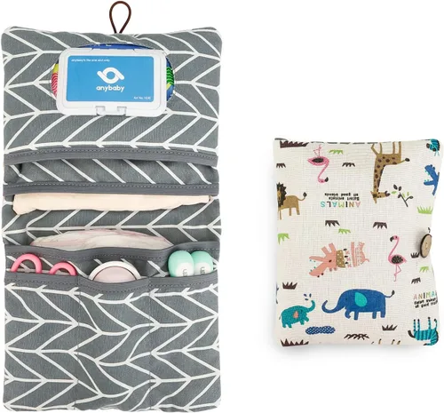 Miniatura 7 de Lmbabter Organizador extraíble para bolsa de bebé, bolsa de pañales con 6 bolsillos en total, bolso y bolsa de mano para mujeres, mamás, enfermeras