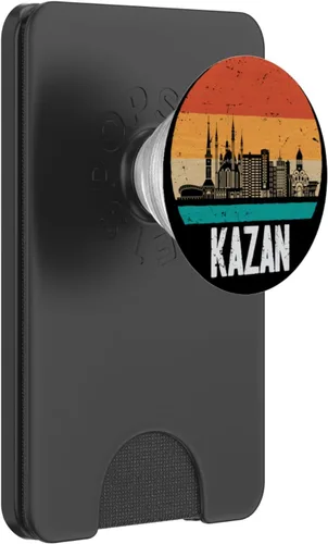 Miniatura 8 de Kazan Russia Retro Vintage Sunset Skyline Kazan PopSockets Adhesive PopGrip