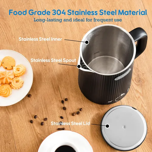 Miniatura 7 de Arofeer® 1.7L (57oz) Hervidor Eléctrico Grande con Control de Temperatura, Hervidor de Té Eléctrico para 7+ Tazas de Café y Té, Hervidor de Agua
