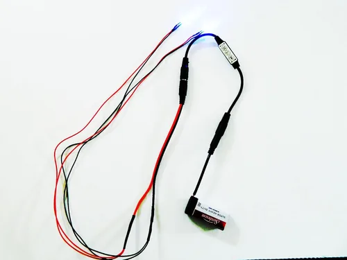 Miniatura 8 de Dead Head Props Ojos LED de Halloween de 24 pulgadas con controlador de micro efectos para máscaras, calavera y accesorios (azul con enchufe de 12 V)