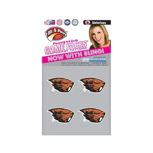 Miniatura 195 de Fan-A-Peel Tatuajes temporales sin agua del estado de Florida, hipoalergénicos, para despegar y pegar, tatuajes temporales impermeables, con Florida