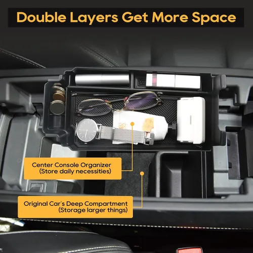 Miniatura 3 de LFOTPP Rogue Organizador de consola central para Nissan Rogue 2021 2022 2023 2024 2025 2026 Nissan Rogue [S/SL/SV/Platinum] T33 Caja