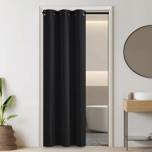 Miniatura 121 de RYB HOME - Cortinas extra largas con bloqueo de luz, persianas opacas insonorizadas para privacidad para cine en casa, oficina, fondo de patio, sala