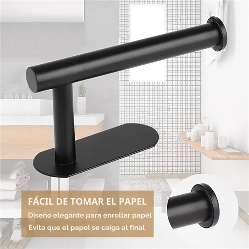Miniatura 3 de JOPOFI Portapapel Higiénico - Portapapel Higiénico Autoadhesivo de Montaje en Pared para Baño, Acero Inoxidable SUS 304 con Tira Adhesiva Command
