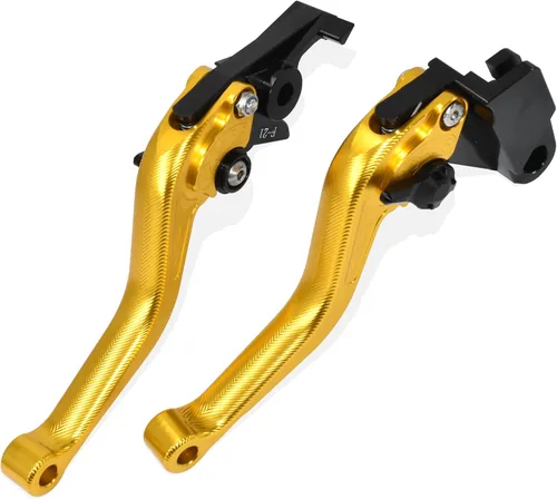Miniatura 10 de 3D Fishbone Pattern Short Brake Clutch Lever for Yamaha Fazer FZ-1 FZ-8 FZ-6 FZ-6R FZS600, CNC Aluminum Alloy Made (Black)