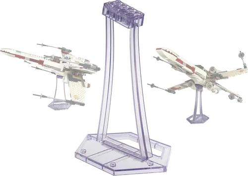 Miniatura 3 de Soporte de exhibición para LEGO 75393 9493 75273 75301 75102 75218 X-wing Starfighter, 75347 TIE Bomber, 75316 Mandalorian Starfighter Kit, pantalla