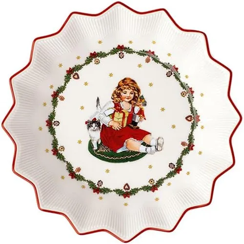 Villeroy & Boch 14-8332-3678 Plato de repostería, porcelana, blanco/de color