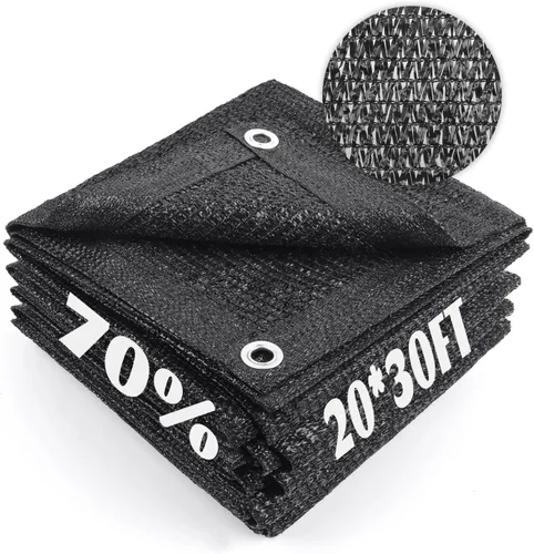 Miniatura 44 de Cool Area Lona de malla con ojales para cubierta de plantas, toldo de patio de 10 x 20 pies, para jardín, pérgola, invernadero, coche, granero, 55%