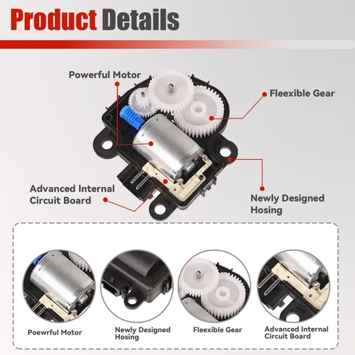 Miniatura 7 de Actuador de puerta de mezcla 604-108 compatible con Chevy Impala 2004-2013, sustituye a 1573517 1574122 15844096 2275498 52409974