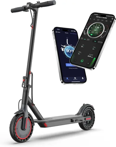Miniatura 17 de MAXSHOT Scooter eléctrico para adultos, neumáticos de 8.5/10/14 pulgadas, 19/22 mph, motor de 350 W/500 W, rango de 21-28 millas, plegable con doble