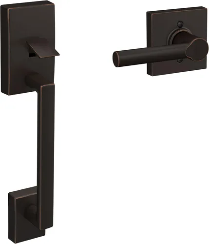 Miniatura 7 de Manija de entrada frontal Century y palanca interior Latitude con vestiduras Century (Negro Mate) FE285 CEN 622 LAT CEN