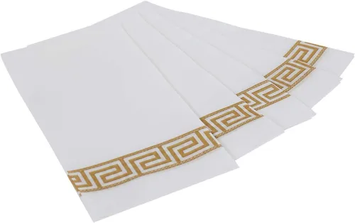 Miniatura 4 de Vplus Paquete de 200 toallas desechables para baño, servilletas decorativas de baño, servilletas desechables suaves y absorbentes, como para cocina